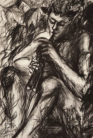 Charcoal drawing by Else Streifer-Schröck