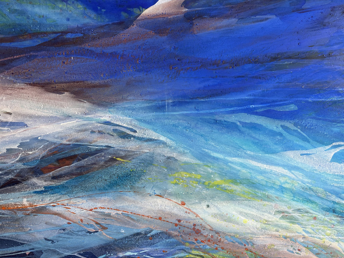 Großer Strom, acrylic on canvas by Else Streifer-Schröck